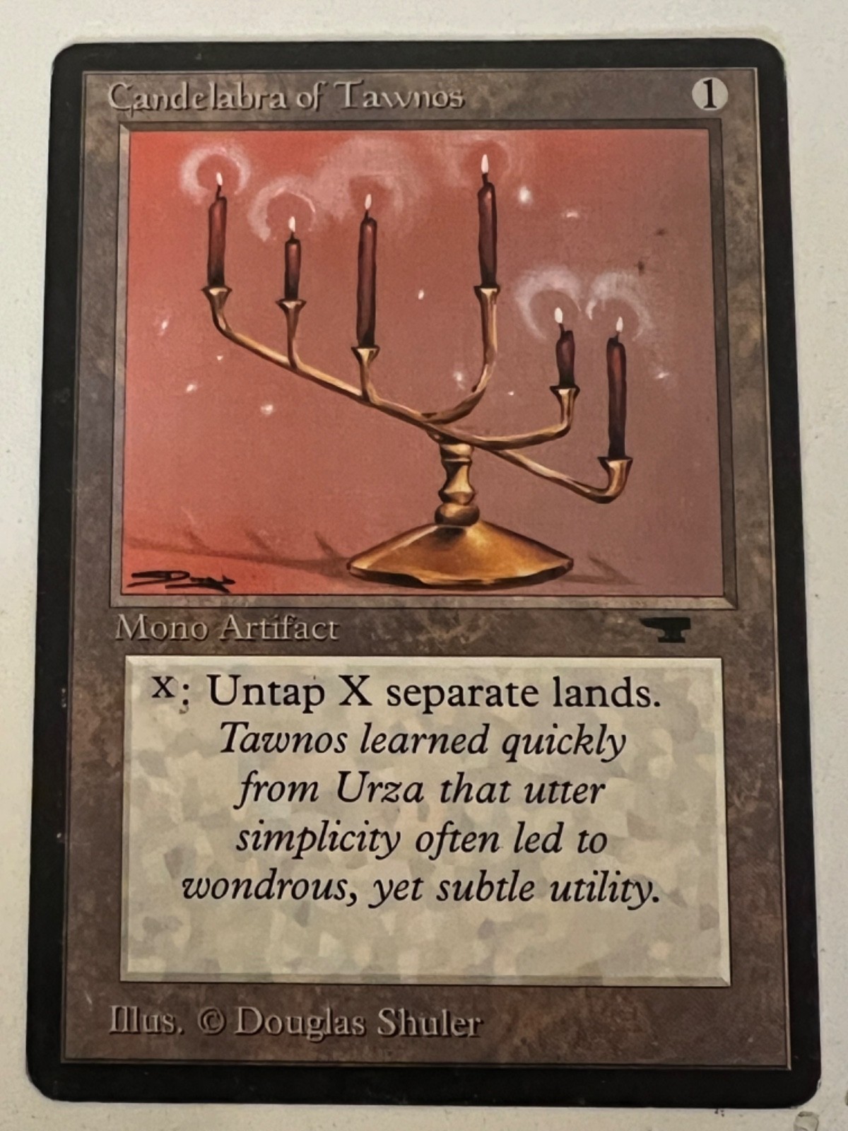 Magic the Gathering MTG Antiquities Candelabra of Tawnos MP (Beta Bob)