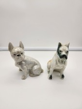 Lot 2 VINTAGE Dogs Figurine Porcelain