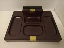 The Bombay Company Wooden Desk Caddy Dresser Valet Vintage