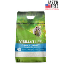 Vibrant Life Clean Hygiene Clumping Cat Litter, 18 lb Bag