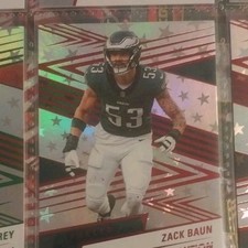 Panini Zack Baun Revolution NFL American Football Sports Trading Card Lot