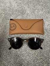 Ray-Ban Clubround RB4246 Polarized Tortoise Rose Gold Sunglasses Case