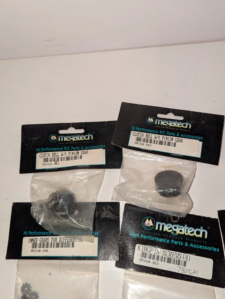 NOS Megatech Vintage RC Car Parts Lot - Gears, Screws , Etc New - Image 4 of 4