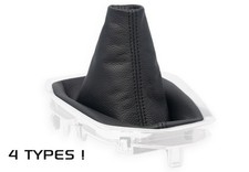 SCHALTMANSCHETTE FUR PEUGEOT 208 II 2019-2026 SCHALTSACK ECHTELEDER SCHWARZ