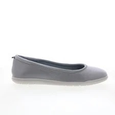Easy Spirit Brylee SEBRYLEE Womens Gray Leather Slip On Ballet Flats Shoes