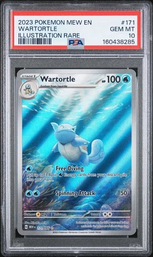 2023 Pokemon SV 151 Wartortle #171/165 PSA 10
