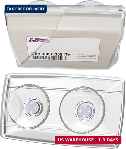 EZ Pass Holder for Windshield. Ezpass with Strong Suction Cups. Toll Pass Transp - product listing photo