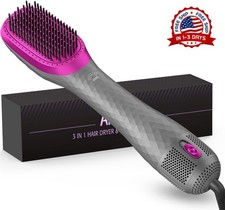 Cepillo secador de pelo 3 en 1 de 1200 W, 3 ajustes de calor y 2 de velocidad