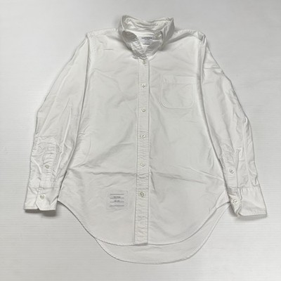 Vtg Thom Browne NY Womens Button Up Shirt 40 White Formal Business Designer