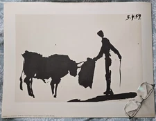 Picasso Lithograph Print By Minerva 20"×15 "  Toros Y Toreros 11