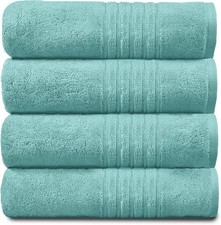 100% Egyptian Cotton Face Hand Bath Towels Jumbo Bath Sheet 450 GSM Soft Hampton