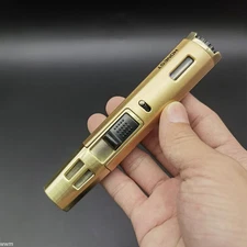 Refillable Gold Pen Lighter - Adjustable Dual Jet Flame Butane Torch | Compact