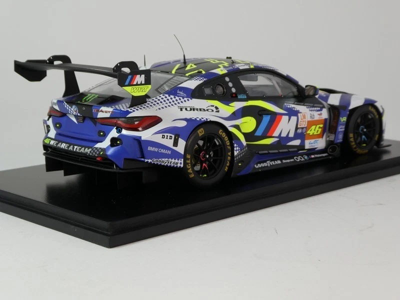 Spark BMW M4 GT3 #46 V. Rossi Al Harthy Martin 24h Le Mans 2024 1/18 18S669 - Immagine 2 di 3