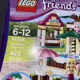 LEGO Friends: Heartlake City Pool (41008) Comes W/ Both Characters & Book, Clean