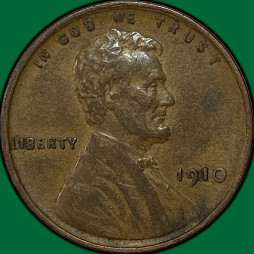 1910 Lincoln Wheat Cent Choice Extremely Fine XF+ Coin #36939