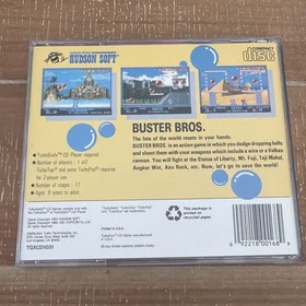 Buster Bros TurboGrafx CD Complete In Case CIC