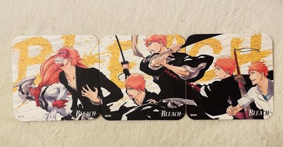 BLEACH  Jump Exhibition Limited Edition Art Coaster Box Purchase Bonus Set Of 3