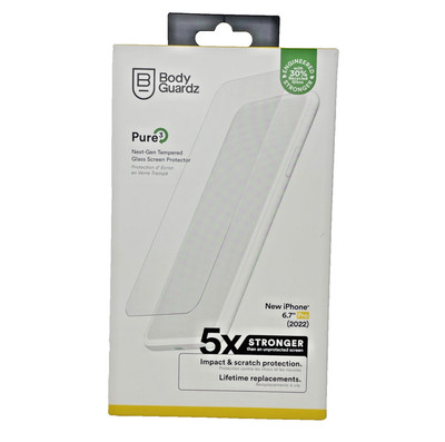 iPhone 14 Pro Max / 15 Pro Max Tempered Glass Screen Protector BodyGuardz 6.7 