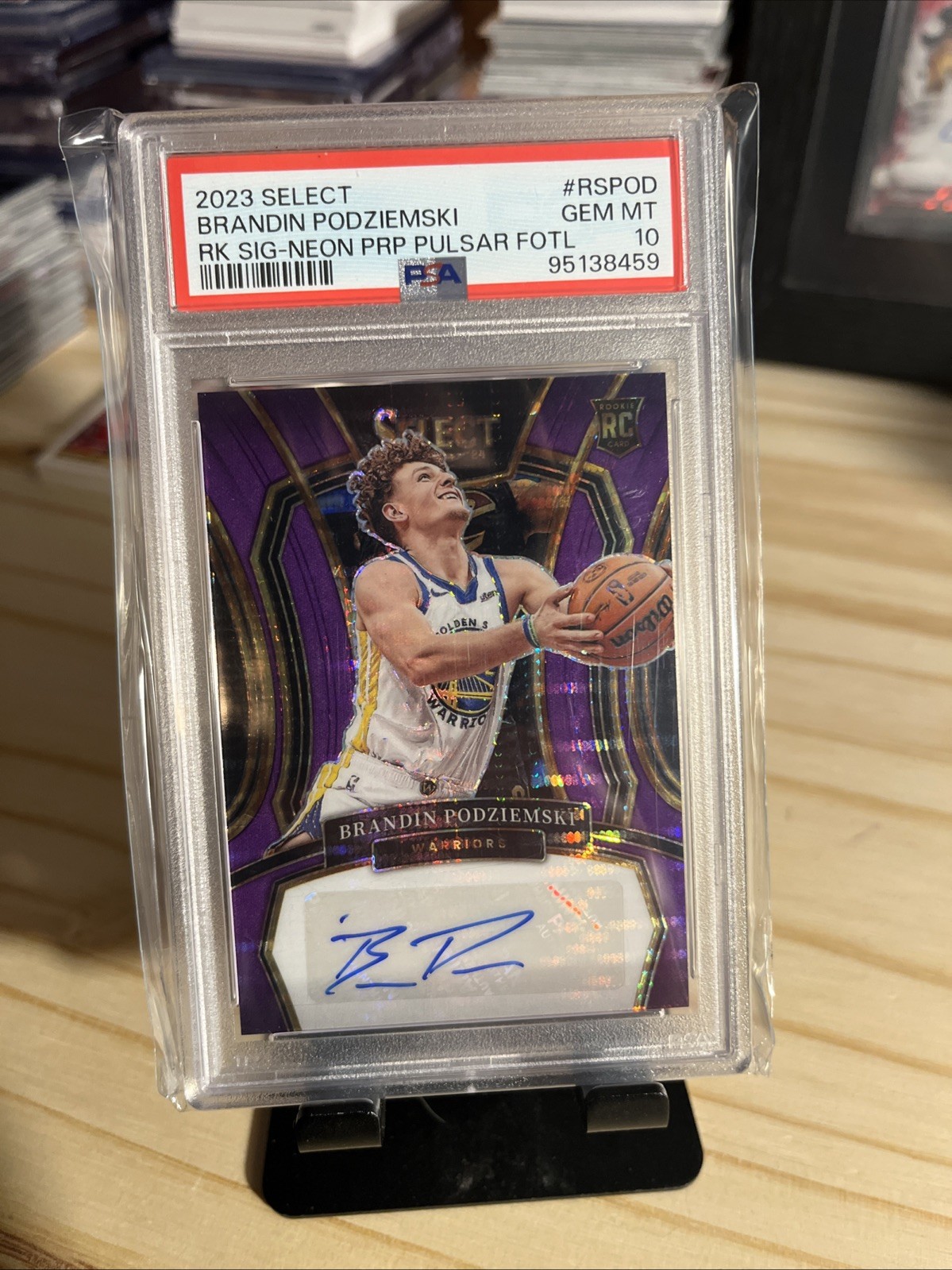 2023-24 Select RS FOTL Brandin Podziemski Neon Purple Pulsar Prizm /15