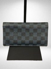 Louis Vuitton Authentic Portefeuille Brazza Long Wallet Damier Graphite Canvas