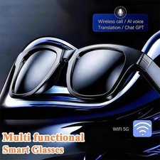 2026 AI Smart Photochromic Glasses Bluetooth Music Voice Assistant HD Glasses