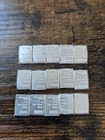 Lot of 15 - 1 Gram Valcambi Suisse Silver Bars .999 Fine