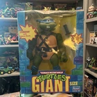 1998 PLAYMATES TEENAGE MUTANT NINJA TURTLES GIANT SIZE LEONARDO CIB /box rough