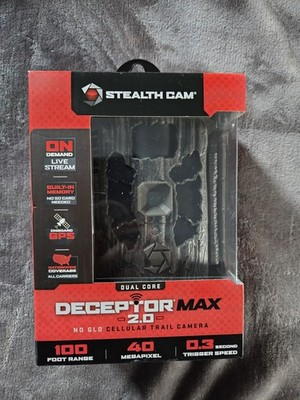 STEALTH CAM DECEPTOR MAX 2.0 TRAIL CAMERA (STC-DCPTRX2) Bult in Memory- NEW