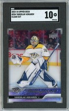 2023-24 Upper Deck Young Guns Clear Cut #204 Yaroslav Askarov SGC 10