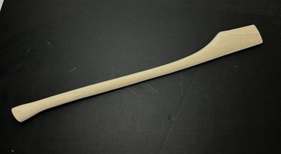 HICKORY 28'' Single Bit Bent AXE HANDLE ~ UNFINISHED (2-3/8'' x 11/16'' Eye)