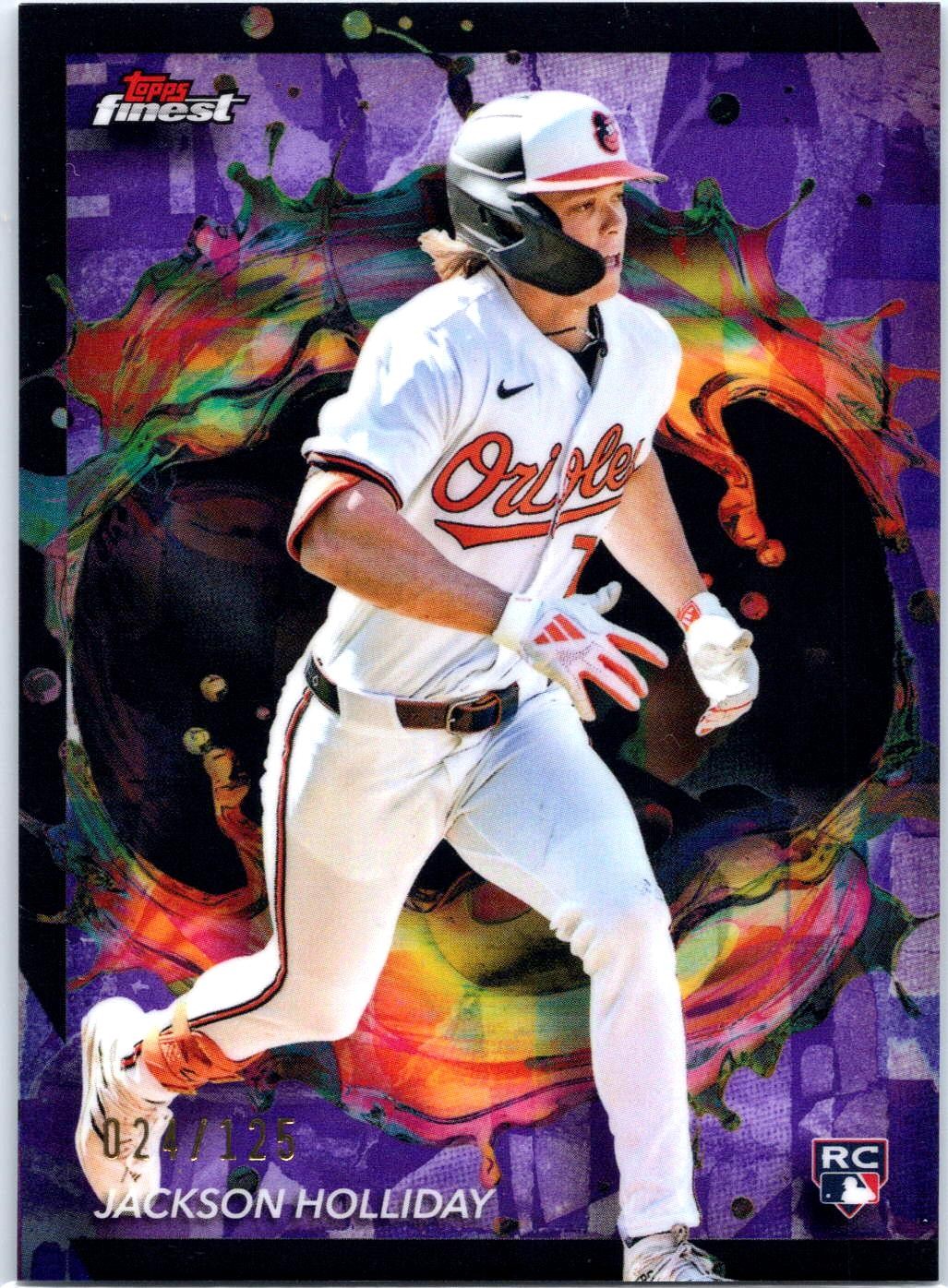 2024 Finest #240 Jackson Holliday Purple Refractor #/125
