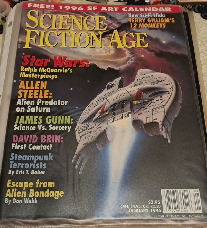 Science Fiction Age Magazine Jan 1996 Vol 4 No 2 Star Wars Alien Predator  VF+!!