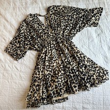 ASOS Leopard Print V-Neck Mini Dress 4