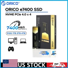 ORICO 4TB Gaming PCIe 4.0 M.2 NVMe SSD PS5 7400MB/S Internal Solid State Drive