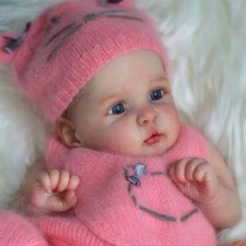 18" Reborn Doll Kit Jocy Lifelike Fresh Color Vinyl Doll Cloth Body Xmas Gift