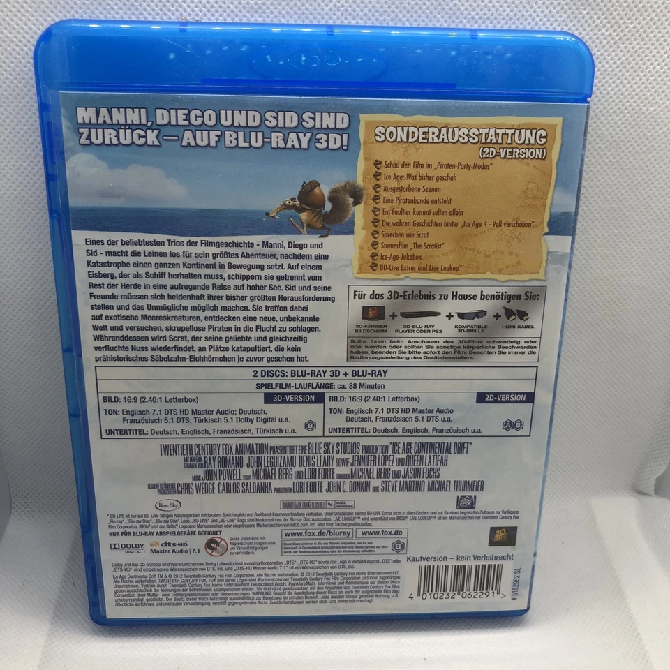 Ice Age 4 – Voll verschoben 3D Blu-ray 🐘❄️ - Bild 2 von 3