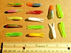 50 ASSORTED 1.5" Beetle Spin Bodies BEETLES Crappie Fishing Lures Perch Baits