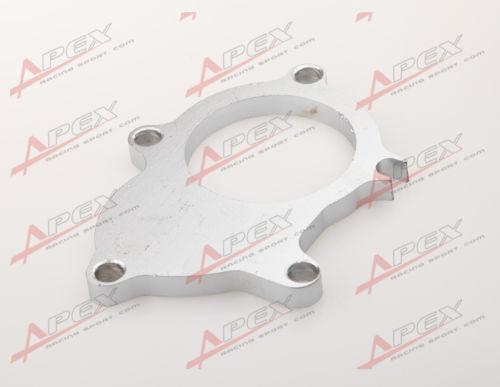T3 T3/T4 5 BOLT TURBO OUTLET EXHAUST DOWNPIPE FLANGE ADAPTER MILD STEEL - Picture 1 of 3