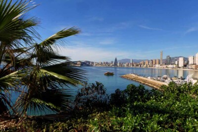 Benidorm Poniente Strand Costa Blanca Spanien Foto Bilddruck