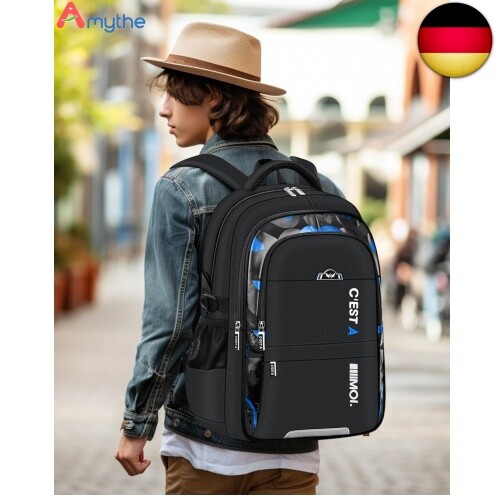 Amythe Schulrucksack Jungen Teenager - Wasserdichter Schulranzen - Leicht & - Bild 8 von 9
