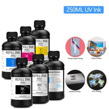6Color 250ML UV Curing Ink With Cleaner For Epson XP600 TX800 L800 L805 L1800