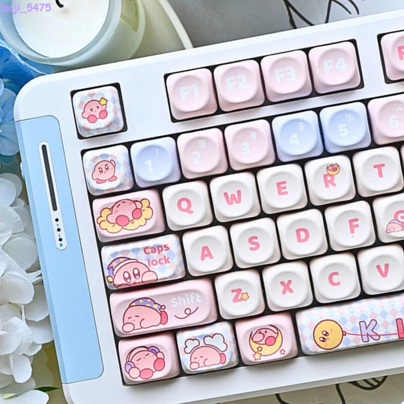 Anime Kirby Theme 135/141 Keys Keycaps OMA Height PBT For Mechanica keyboard New - Image 3 of 4