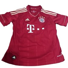 2011-13 Bayern Munich Adidas Home Football Shirt Kit Soccer Jersey Size YS 9-10
