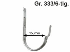 verzinkter Rinnenhalter F/F für Dachrinne 333/6-tlg. - Rinneneisen Rinnenhaken