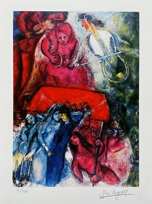Marc Chagall THE WEDDING Limited Edition Facsimile Signed Giclee
