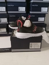 Nautica STEEPER LOGO Infant Toddler SIZE 5 Sneakers Shoes BLACK NEW SHELF00T