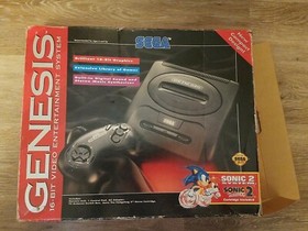Sega Genesis Boxed Console Model 2 System With 11 games 2 Controller Bundle