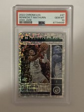 22-23chronicles basketball Bennedict Mathurin rookie Asia Jade /18 PSA 10