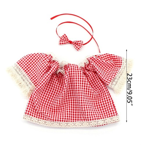 2Pcs Baby Plaid Dress Bowknot Headbands Photography Props Decoration Photo Props - Picture 8 of 8