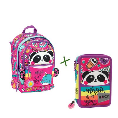 GOPOP ZAINO ESTENSIBILE PANDA MAGIC GIOCHI PREZIOSI MOSCHETTONE + ASTUCCIO  | eBay